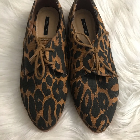 Forever 21 Cheetah Print Loafer Flats Size 9 - Picture 4 of 8